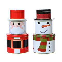 Decoris Storage Tin Set of 3 Pieces - 2 Assorted