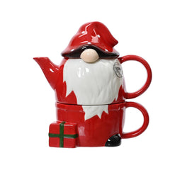 Kitchen Goods Ceramic Tea Set - Santa Gnome